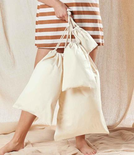 Westford Mill Organic Premium Cotton Stuff Bag - NAT - S